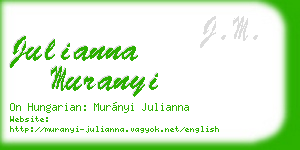 julianna muranyi business card