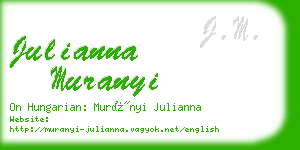 julianna muranyi business card